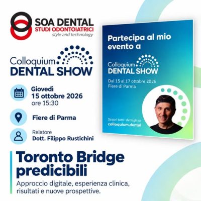 Dr Filippo Rustichini - dental show -colloquium 2026